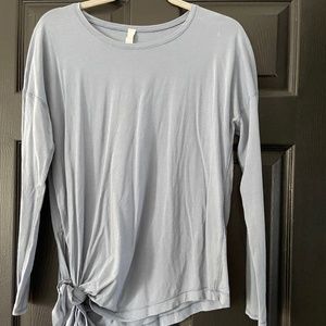 lululemon athletica Light Blue Long Sleeve Top